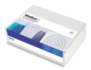 GBC multibindwire ryg A4 21L 10mm sølv (100)